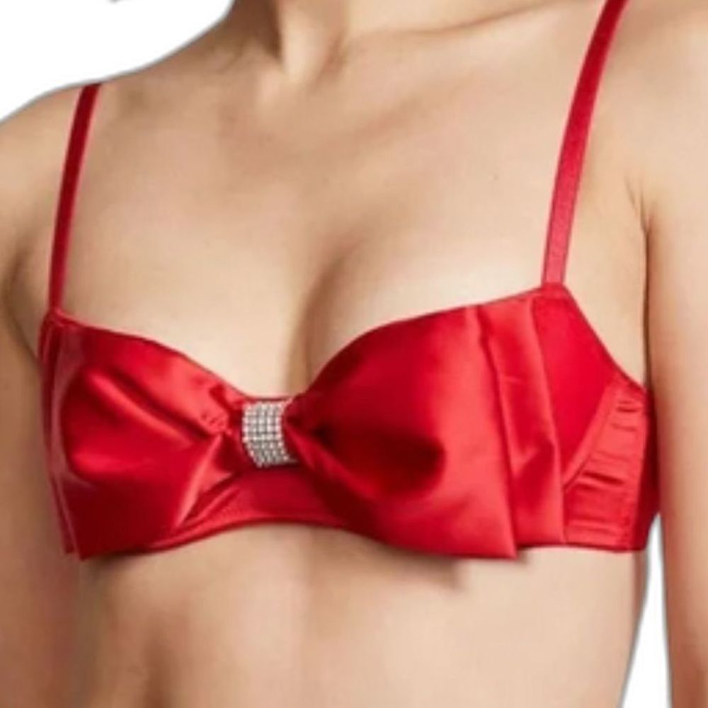 Victoria's Secret Dream Angels Red Bling Push-up without Padding NWT - Picture 1 of 7